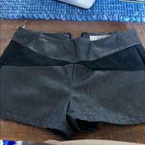 Lola leather shorts
